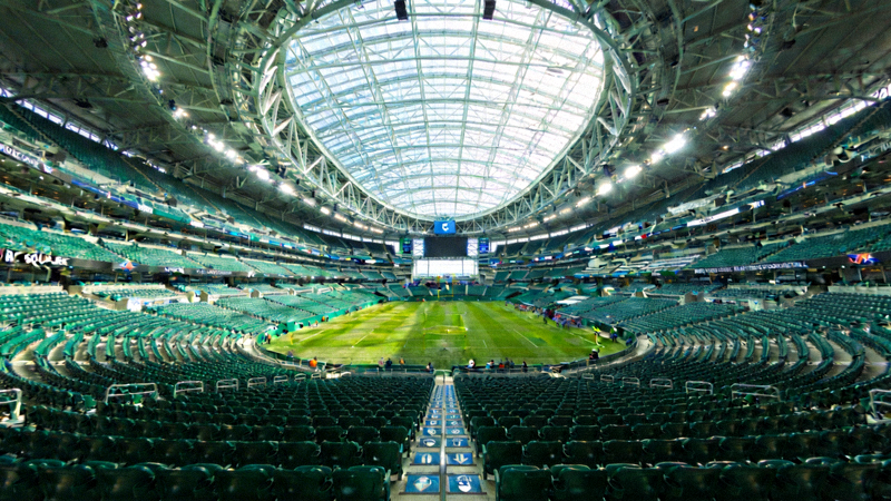 加拿大温哥华BC广场体育场内部座位全景